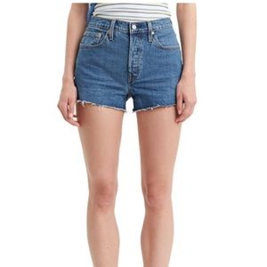 Levi's 501 Original High Waisted Denim Shorts